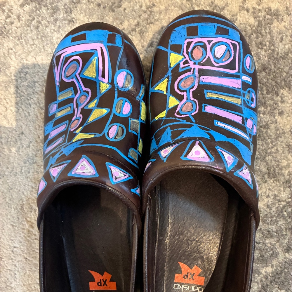 Hand Painted Danskos Womens Size 11 - Picture 1 of 8